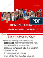 Komunikacija u Obrazovanju i Sportu