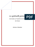 Une Spirituelle Patiente, Le Désir Dans L'hystérie, Gérôme Taillandier