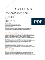 Operations Management: Heizer Render