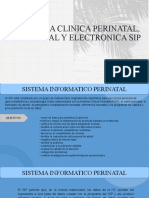 Historia Clinica Perinatal, Neonatal y Electronica Sip