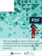 manual operativo protección integral NNA en situaciones de emergencia y desastre
