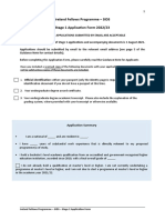 Ireland Fellows Programme - SIDS Stage 1 Application Form 2022/23