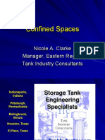 Confined Spaces: Nicole A. Clarke Manager, Eastern Region Tank Industry Consultants