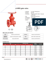 Flanged + Grooved NRS Gate Valve: Main Parts and Material