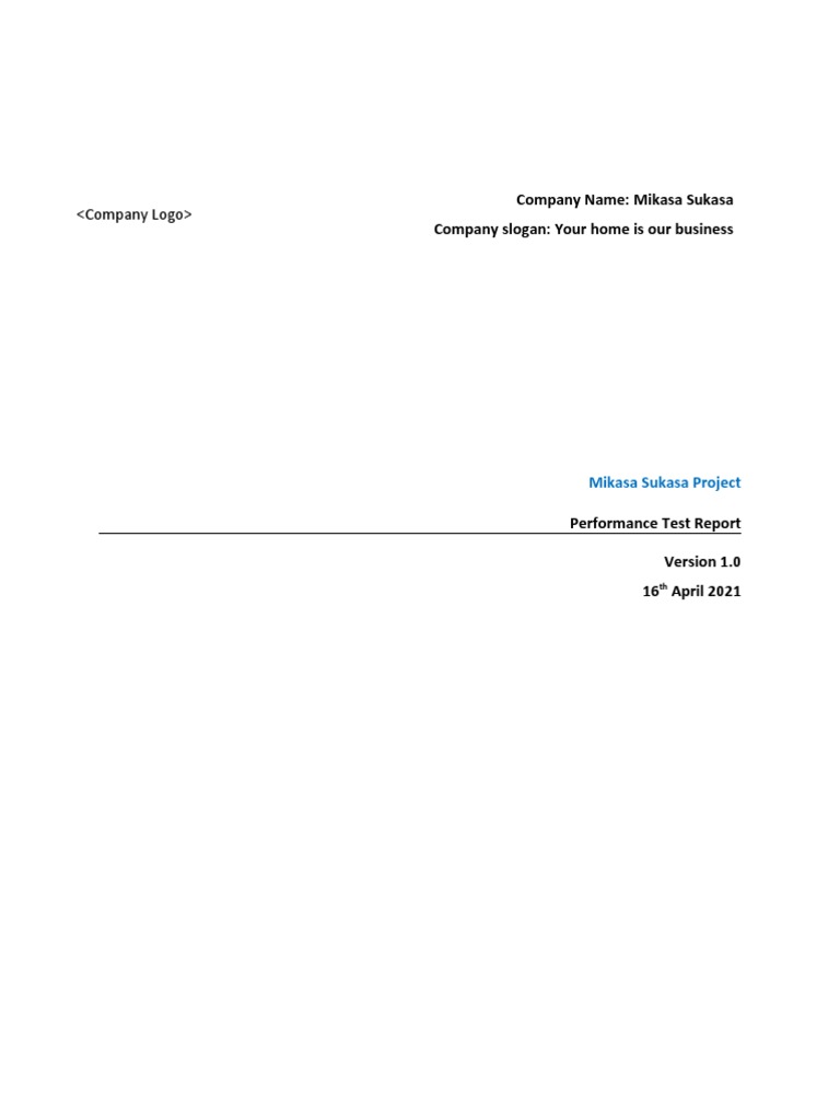 PerfMatrix Test Report Template | PDF | Linux | Operating System