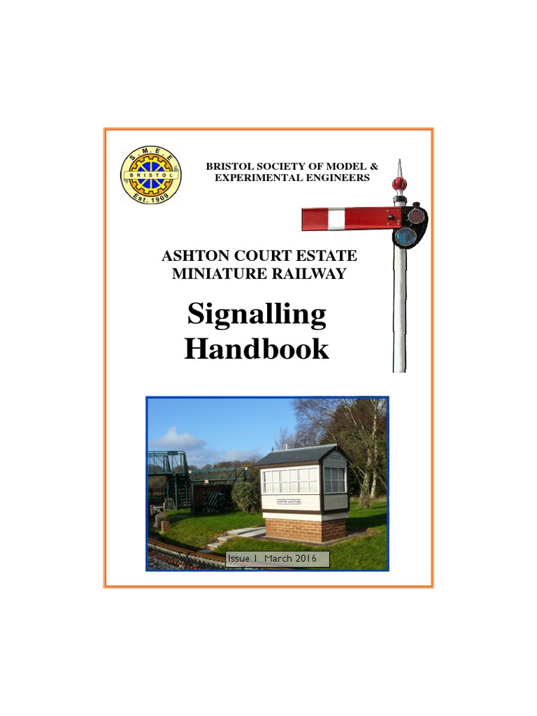Ashton Court Railway Signalling Handbook | PDF | Rules | Transport Safety