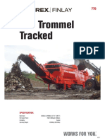 770 Trommel Tracked: Specification