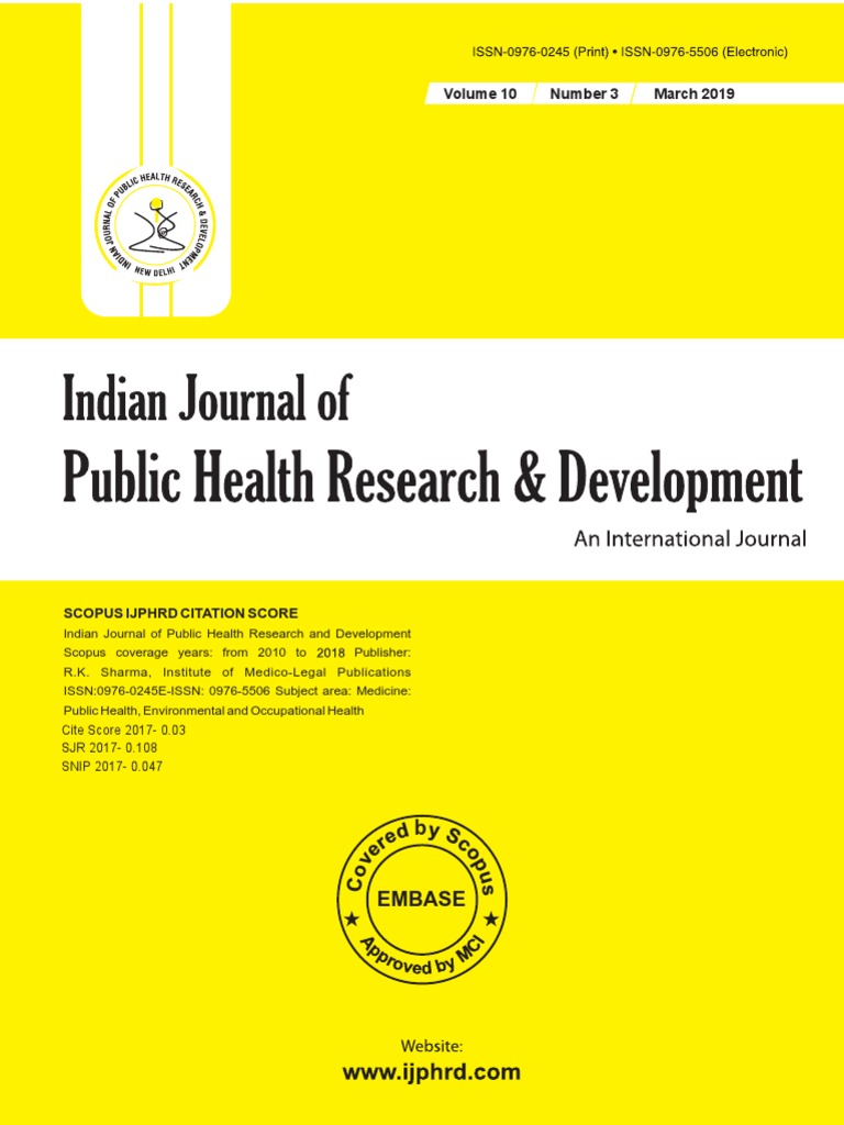 IJPHRD March 2019 (ICOPH) As On 04.03.2019  PDF  Cholesterol 