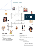 Crossword Puzzle Describing People Crosswords - 123226