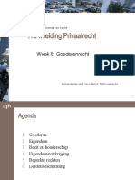 HC Inleiding Privaatrecht WK 5 Goederenrecht 2016-2017