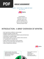 Group Assignment: Topic: Myntra Case Study