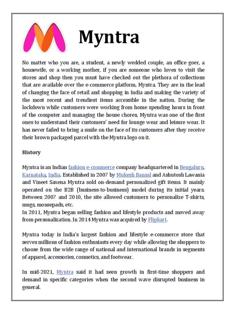 myntra crm case study
