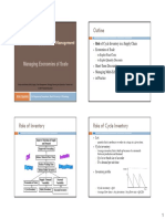 Role of Cycle Inventory in SCM