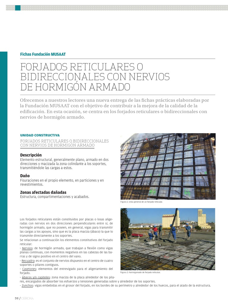 147 Forjados Reticulares o Bidireccionales Con Nervios de Hormigón ...