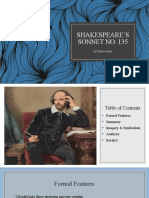 Shakespeare'S Sonnet No. 135: Sit Dolor Amet