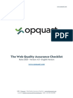 The Web Quality Assurance Checklist: Rules 2020 - Version: 4.0 - English Version