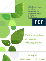Bangladesh Deforestation Waste Management Solutions