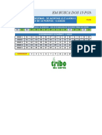 Planilha 19 Dezenas - 5 Jogos FAÇA 14 PONTOS V01 - BRINDE