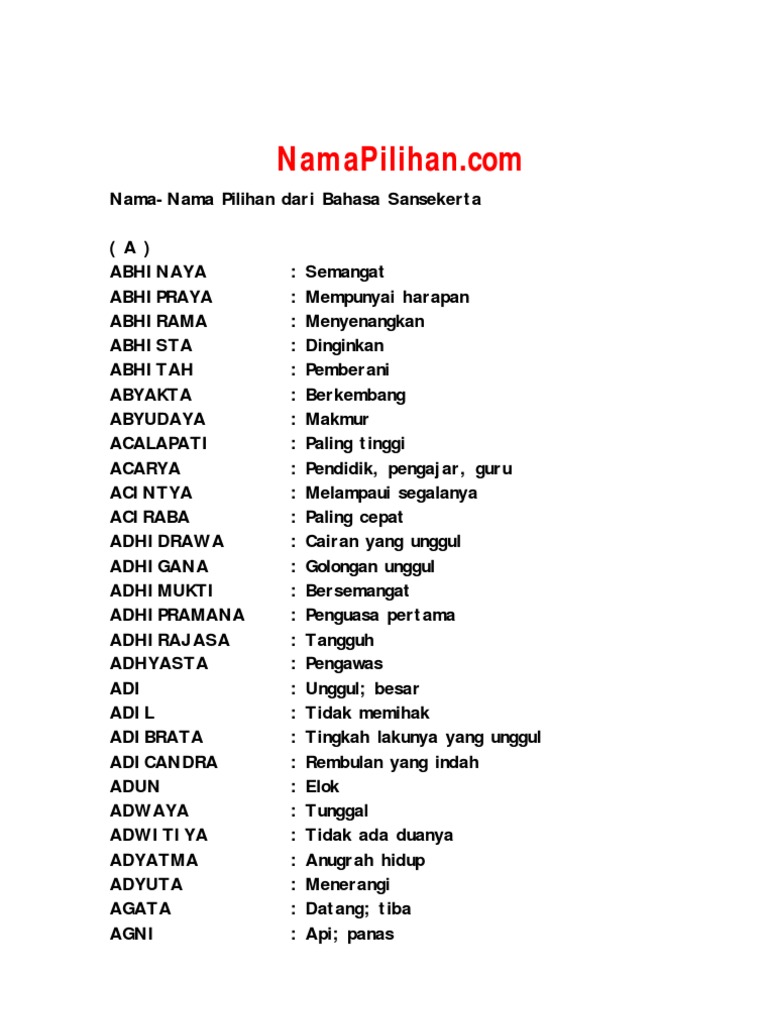 Bahasa Sansekerta | PDF
