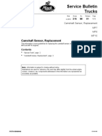 Service Bulletin Trucks: Camshaft Sensor, Replacement