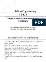 Foundation Engineering I CE-325: Chapter 3: Bearing Capacity of Shallow Foundations