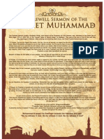 Prophet Muhammad SAW - Farewell Sermon