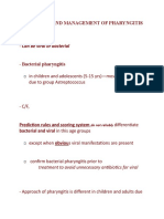 Evaluation and Management of Pharyngitis in Children: Treatment To Avoid Unnecessary Antibiotics For Viral