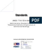 Cabling Standard TIA 606 Administration Standard for the Telecommunications Infrastructure of Commercial Buildings