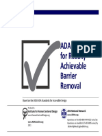 ADA Checklist For Readily Achievable Barrier Removal: Based On The 2010 ADA Standards For Accessible Design