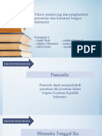 Faktor Pendorong Dan Penghambat Persatuan Dan Kesatuan Bangsa Indonesia