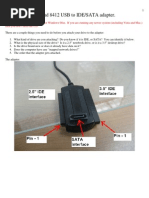 Instructions For Inland 8412 USB To IDE/SATA Adapter