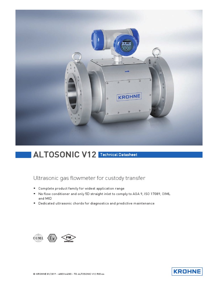 Altosonic V12 Altosonic V12 Altosonic V12 Altosonic V12 Ultrasonic Gas