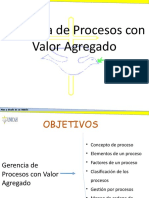 Gerencia de Procesos Con Valor Agregado