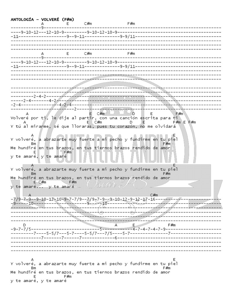 Letra y acordes de 