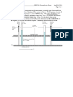 CEE 345 Groundwater Exam Pumping Wells Aquifer Properties