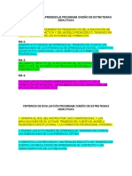 Criterios de Evaluación Programa Diseño de Estrategias Didácticas