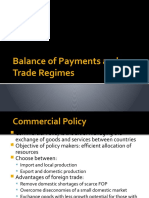 Balance of Payments and Trade Regimes