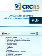 Contabilidade Publica - Lançamentos Contábeis CRC-RS