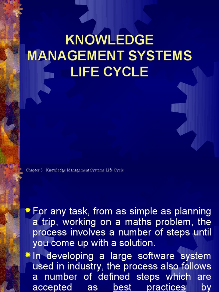 Knowledge Management Systems Lifecycle | PDF | Product Lifecycle ...
