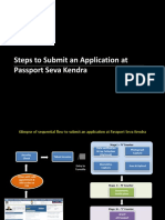 Steps To Submit An Application at Passport Seva Kendra