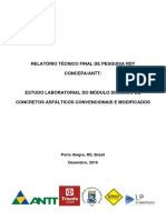 Relatorio Final Estudo Laboratorial Do Modulo Dinamico de Concretos Asfalticos Convencionais e Modificados
