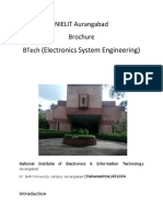 (Electronics System Engineering) : Nielit Aurangabad Brochure Btech