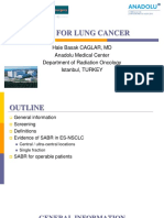 Caglar H.B. - SBRT For Lung Cancer