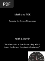 Math and TOK: Exploring The Areas of Knowledge