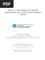 Project On The Design of An Inertial Measurement Unit To Be Used in Aerospace Vehicles