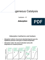 Heterogeneous Catalysis: Adsorption