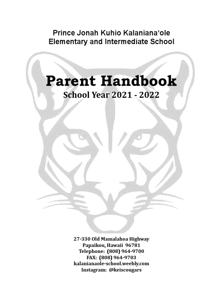 Parent Handbook 2021-22 | PDF | Physical Examination | Primary Care