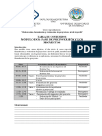 Tablas de Contenidos Módulo-II