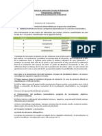 Pauta de Evaluación Examenes de Titulo Escuela de Educación