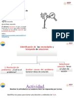 Identificación de necesidades y búsqueda de soluciones E.S.E. 2do Primaria